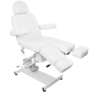 Profesionali elektrinė kosmetologinė kėdė AZZURRO 706 PEDI (1 variklis), baltos spalvos 11