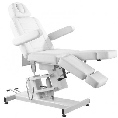 Professional electric cosmetology chair AZZURRO 706 PEDI (1 engine), white