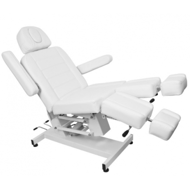 Profesionali elektrinė kosmetologinė kėdė AZZURRO 706 PEDI (1 variklis), baltos spalvos 1