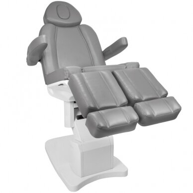 Professional electric podium chair for pedicure procedures AZZURRO 708AS PEDI, gray (3 motors) 4