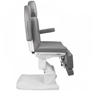 Professional electric podium chair for pedicure procedures AZZURRO 708AS PEDI, gray (3 motors) 5