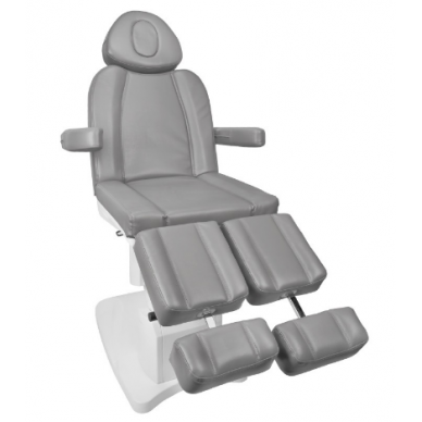 Professional electric podium chair for pedicure procedures AZZURRO 708AS PEDI, gray (3 motors) 3