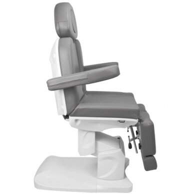 Professional electric podium chair for pedicure procedures AZZURRO 708AS PEDI, gray (3 motors) 6