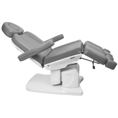 Professional electric podium chair for pedicure procedures AZZURRO 708AS PEDI, gray (3 motors) 8