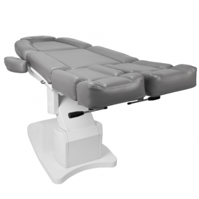 Professional electric podium chair for pedicure procedures AZZURRO 708AS PEDI, gray (3 motors) 10