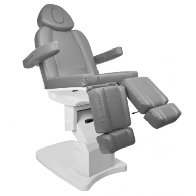 Professional electric podium chair for pedicure procedures AZZURRO 708AS PEDI, gray (3 motors)