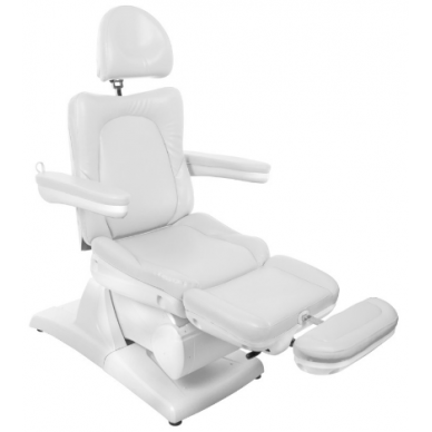 Profesionali elektrinė kosmetologinė kėdė AZZURO 870 (3 varikliai), baltos spalvos 2