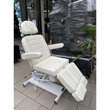 Profesionali elektrinė kosmetologinė kėdė AZZURRO 706 PEDI (1 variklis), baltos spalvos 15