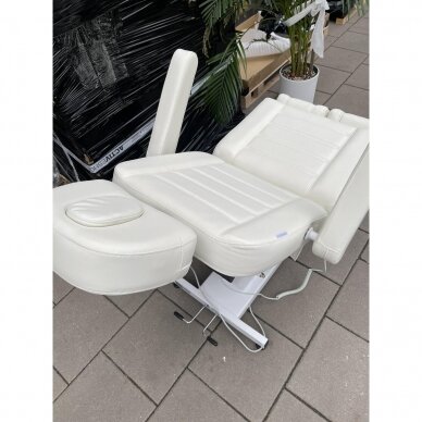 Profesionali elektrinė kosmetologinė kėdė AZZURRO 706 PEDI (1 variklis), baltos spalvos 16