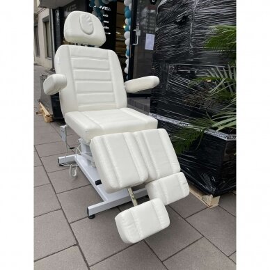 Profesionali elektrinė kosmetologinė kėdė AZZURRO 706 PEDI (1 variklis), baltos spalvos 17