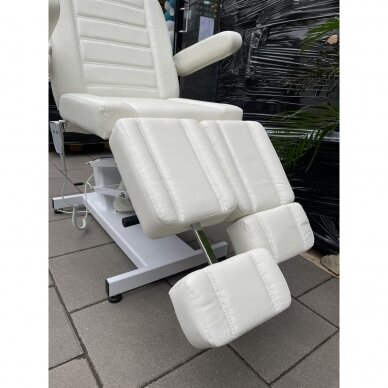 Profesionali elektrinė kosmetologinė kėdė AZZURRO 706 PEDI (1 variklis), baltos spalvos 18