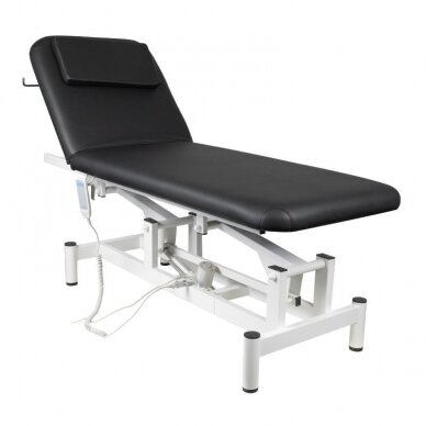 Professional electric massage and rehabilitation bed MOD-079 (1 motor), black color