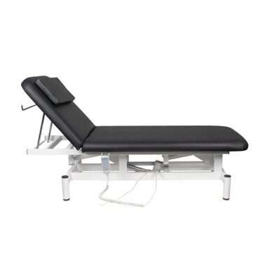 Professional electric massage and rehabilitation bed MOD-079 (1 motor), black color 3