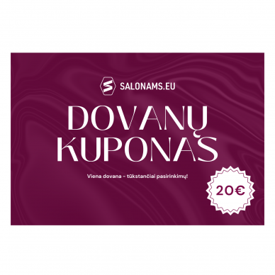 Elektroninis dovanų kuponas Salonams.eu, 20€ 1