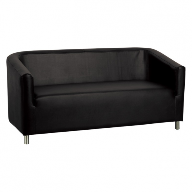 Professional waiting sofa for hairdressers and beauty salons GABBIANO M021, black color