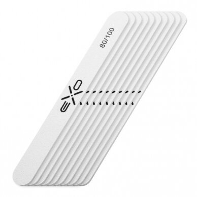 EXO PROFESSIONAL professional nail file for manicure EXO 80/100 grit, 10 pcs. 2