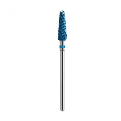 EXO PROFESSIONAL HARD BLUE kietmetalio frezos antgalis manikiūro darbams CONE 01