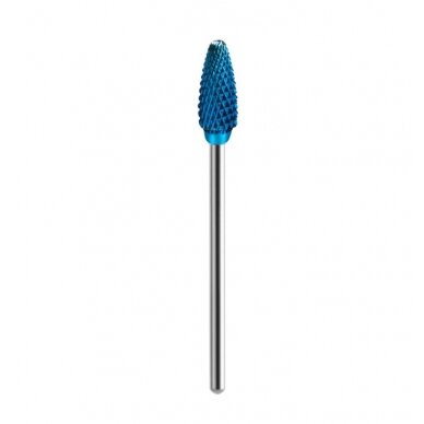 EXO PROFESSIONAL HARD BLUE kietmetalio frezos antgalis manikiūro darbams CONE 05