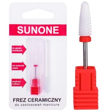 SUNONE professional ceramic cutter tip for manicure oval 6.0 mm SOFT