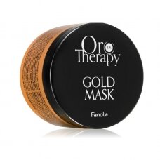 FANOLA ORO THERAPY plaukus regeneruojanti ir spindesį suteikianti kaukė plaukams su vitaminais D, E ir beta karotinu GOLD MASK