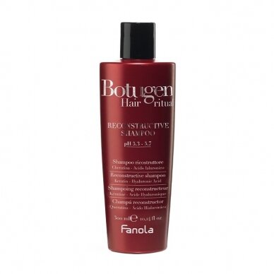 FANOLA BOTUGEN BOTOLIFE pH- 5.3-5.7 reconstructive shampoo for hair with Hyaluronic acids, 300 ml.