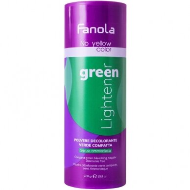 FANOLA NO YELLOW COLOR GREEN LIGHTENER whitening powder, 450 gr