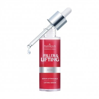 FARMONA FILLER & LIFTING stangrinantis veido odos serumas su TENS'UP™ kompleksu, 30 ml