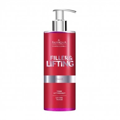 FARMONA FILLER & LIFTING firming facial skin tonic with TENS&UP™ complex, 500 ml