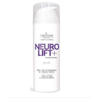 FARMONA NEUROLIFT veidą liftinguojanti (stangrinanti) emulsija su SPF15, 50 ml.