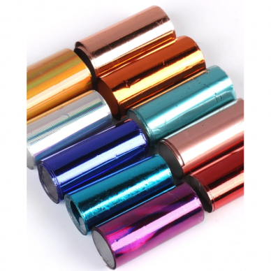 Foil for nails, 10 pcs, colored 1