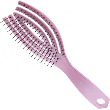 FOX FLEX NYLON professional nylon hairbrush ROSE