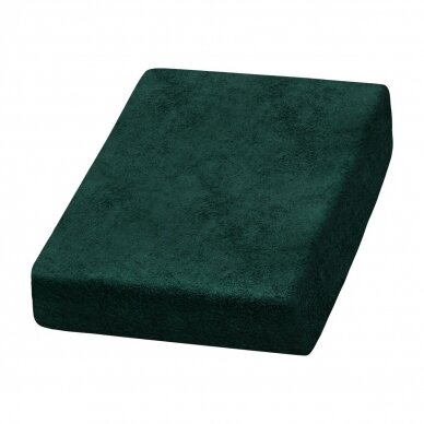 Terry cosmetic bed cover 70x190 cm, green