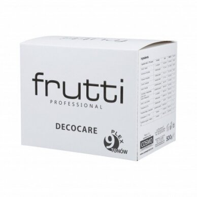 FRUTTI DECOCARE PLEX 9 TONES обесцвечивающий порошок для волос для парикмахеров, 500 г.