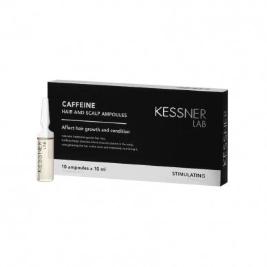 KESSNER LAB kofeino ampulės galvos odai ir plaukams, 10x10 ml