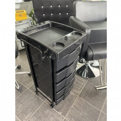 Professional GABBIANO 008 hairdresser's trolley, black MOD008 7