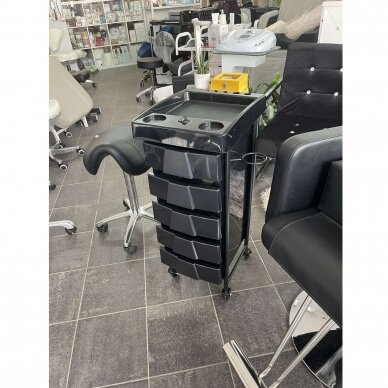 Professional GABBIANO 008 hairdresser's trolley, black MOD008 9