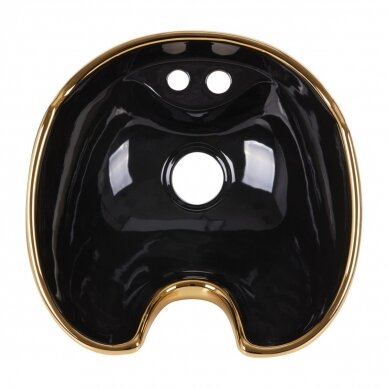 GABBIANO spare sink black/gold color 2