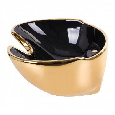 GABBIANO spare sink black/gold color