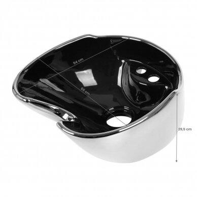 GABBIANO spare sink black/white color 3