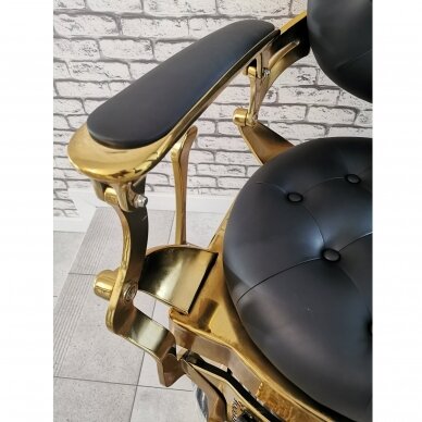 Professional barbers and beauty salons haircut chair GABBIANO GIULIO GOLD, black color 9