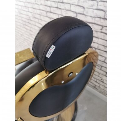 Professional barbers and beauty salons haircut chair GABBIANO GIULIO GOLD, black color 11