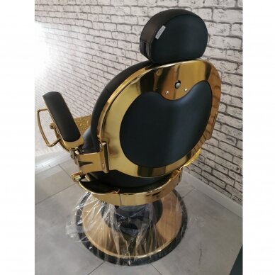 Professional barbers and beauty salons haircut chair GABBIANO GIULIO GOLD, black color 13