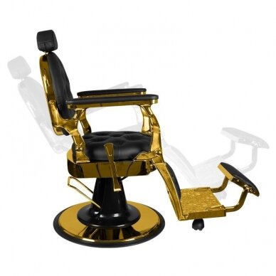 Professional barbers and beauty salons haircut chair GABBIANO GIULIO GOLD, black color 5