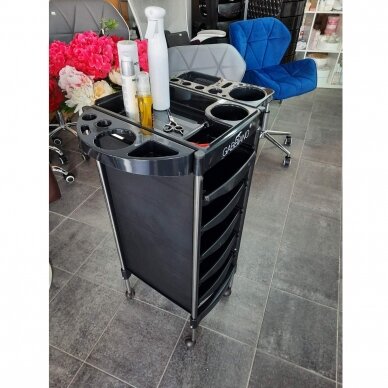 Professional hairdresser's trolley GABBIANO FX11-5, black 7