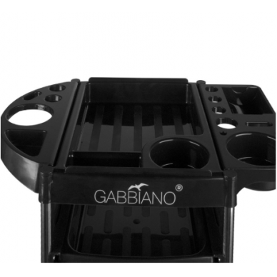 Professional GABBIANO hairdresser's trolley, black FX10C 5