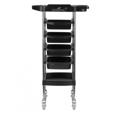 Professional hairdresser's trolley GABBIANO, black FX11-B 3