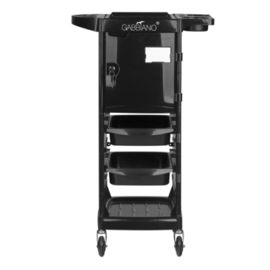 Professional GABBIANO hairdresser's trolley, black FX10C 2