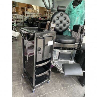 Professional GABBIANO hairdresser's trolley, black FX10C 10