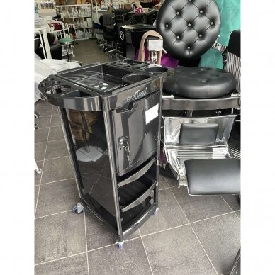 Professional GABBIANO hairdresser's trolley, black FX10C 6