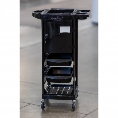 Professional GABBIANO hairdresser's trolley, black FX10C 13